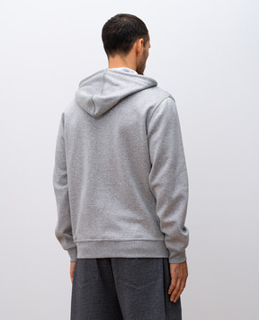 Brunello Cucinelli Серая меланжевая спортивная куртка MM8319069G