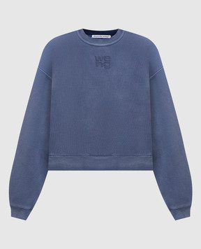 Alexander Wang Синій світшот з логотипом 4CC3241518