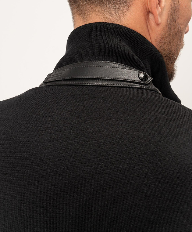 Tom Ford Черная комбинированная куртка KZY003YMW012F24 изображение 5