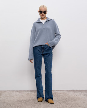 Loro Piana Блакитний светр Parksville з кашеміру FAN3805