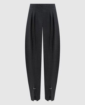 Thierry Mugler Сірі штани з вовни 24F1PA0448191