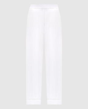 Asceno Білі штани з льону B001FAB06COL02