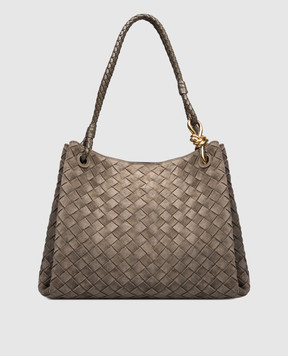 Bottega Veneta Замшева сумка-тоут Parachute кольору хакі 805090V1QE9