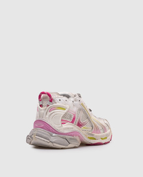 Balenciaga Белые кроссовки Runner с градиентом 772767WRUNG
