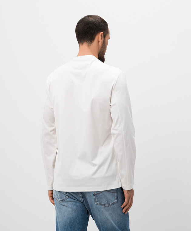Brunello Cucinelli Белый лонгслив с логотипом M0B137436 изображение 4