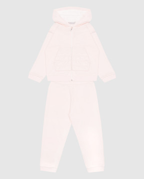 Moncler ENFANT Дитячий рожевий спортивний костюм з логотипом K19518M00004899AR