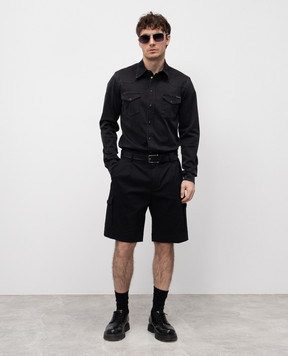 Dolce&Gabbana Черная рубашка джинсовая с логотипом G5JC8DG8HW4