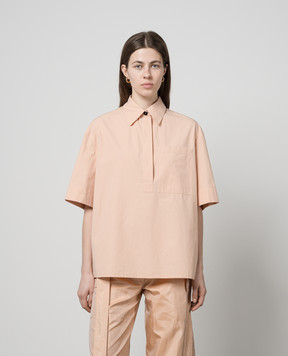 Jil Sander Бежева блуза прямого крою J40DL0134J45127