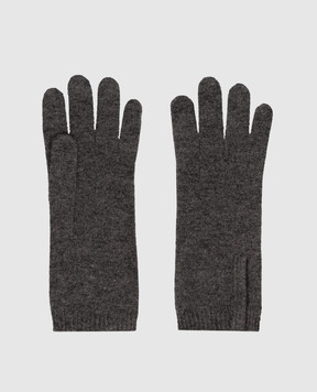 Brunello Cucinelli Сірі рукавички з кашеміру M12147189