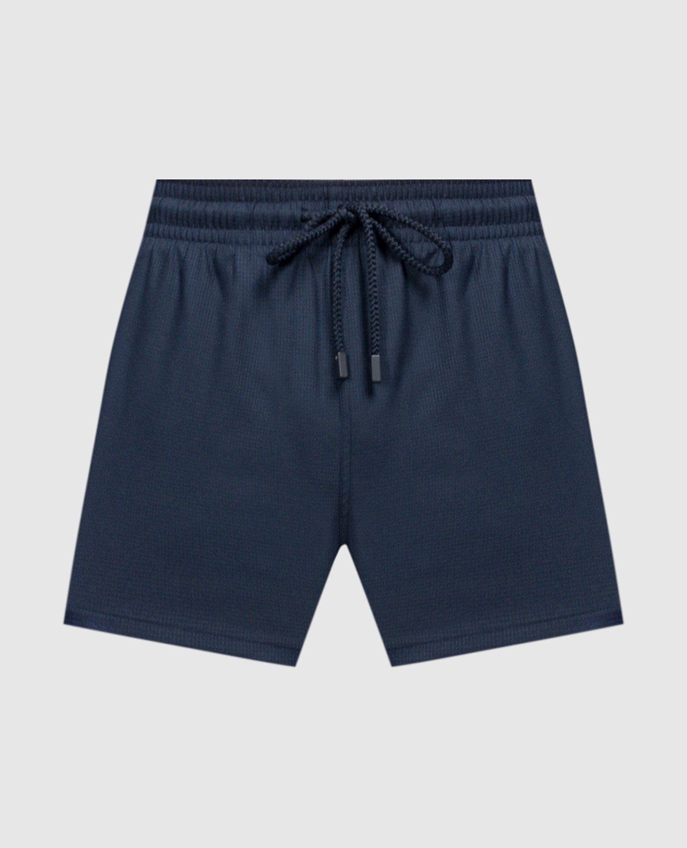 Blue Micro Carreaux swim shorts made of wool