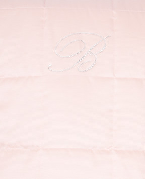 Blumarine Розовое покрывало Note с монограммой из кристаллов Swarovski H0000210086