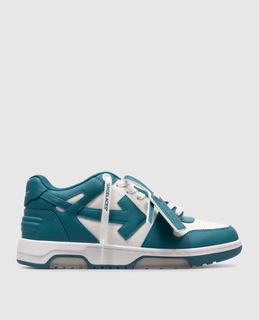Off-White Зелені шкіряні кросівки Оut Оf Оffice OMIA189S25LEA002