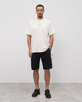 Stone Island Синие шорты-карго с логотипом K1S15L100011S00WA
