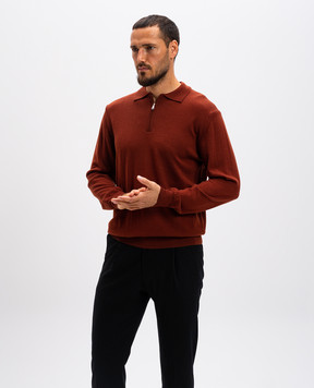 Cashmere&Whiskey Помаранчеве поло з вовни мериноса 94394Z