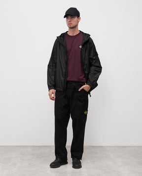 Stone Island Фіолетова футболка з нашивкою логотипа K2S152100027S0013