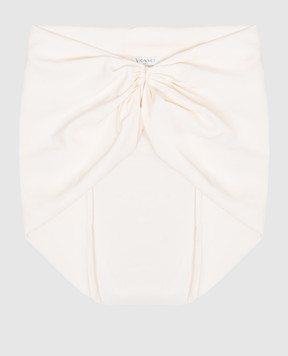 Vionnet Білий шарф із шовку з драпіруванням ACVAE13009T1169