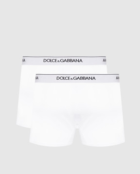 Dolce&Gabbana Набір білих трусів-боксерів з логотипом M9C07JONN95