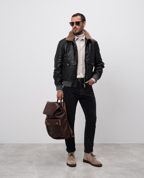 Brunello Cucinelli Черные джинсы с прорехами M240PX2340