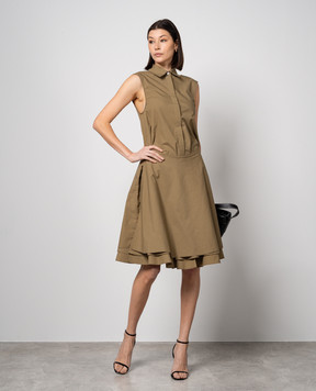 PROENZA SCHOULER Сукня-сорочка Cindy кольору хакі R2423027SC087