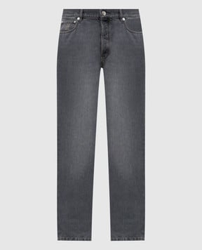 Brunello Cucinelli Сірі джинси з патче логотипа M240PO1090