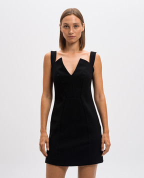 Givenchy Черное платье мини с разрезом BW227G14SD