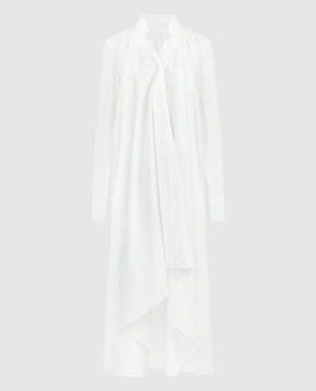 Marc Le Bihan Белое платье-рубашка с драпировкой 2150
