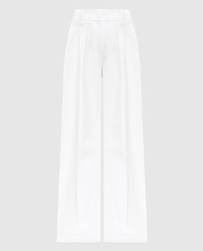 Michael Kors Белые брюки из льна CPA7120208