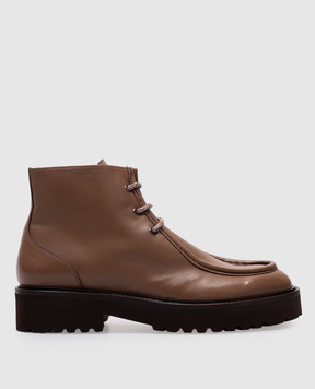 Doucal's Коричневі шкіряні черевики DD8742PHILUF214