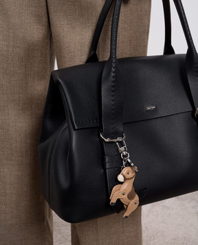 Max Mara Weekend Коричневый кожаный брелок FANTINO в виде коня FANTINO