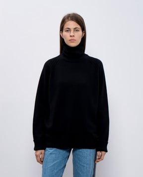 John Smedley Чорний светр Fairlie з вовни та кашеміру FAIRLIE