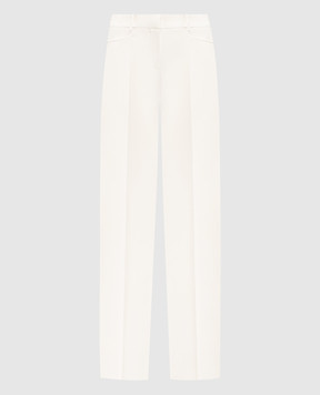 Tom Ford Белые брюки с высокой посадкой PAW558FAX1402