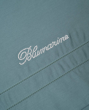 Blumarine Зеленый набор постельного белья с кристаллами Swarovski H0000210032