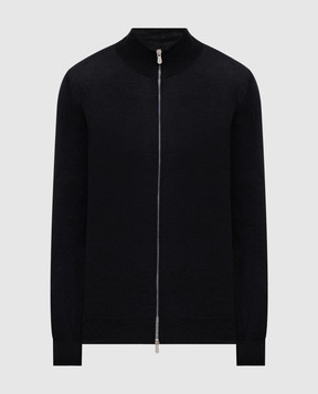 Brunello Cucinelli Чорний кардиган з вовни та кашеміру M2400106
