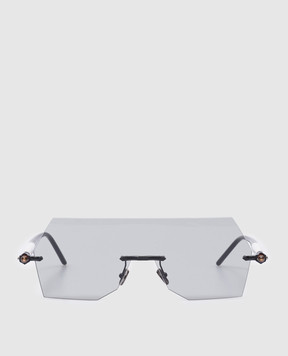 Kuboraum Чорні сонцезахисні окуляри P90 KRSP90BMGY00002F