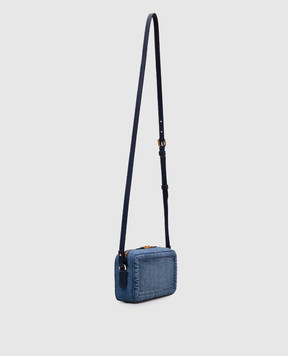 Valentino Синя сумка крос-боді ALLTIME з металевою емблемою VLogo Signature 6W2P0AI5JXE