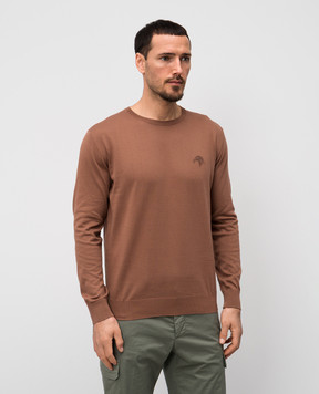 Stefano Ricci Коричневый джемпер с логотипом логотип K313030G01F25145