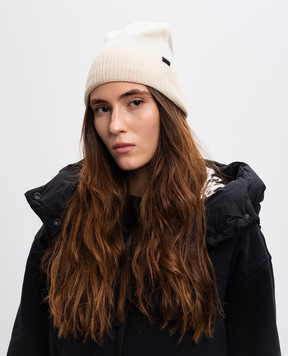 Woolrich Біла шапка з кашеміру CFWWAC0177FRUF0668