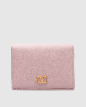 Valentino Розовый кожаный портмоне с эмблемой Vlogo Signature 6W0P0AJ3SNP