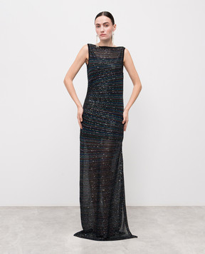 Missoni Платье в полоску с пайетками DS25WG12BK01CL