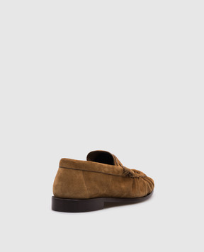 Saint Laurent Коричневі замшеві лофери 8189082W5AC