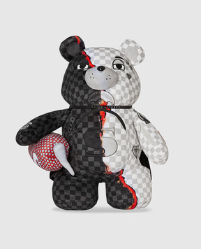 Sprayground Дитячий сірий рюкзак TEDDYBEAR RING OF FIRE MONEYBEAR 910B6476NSZ