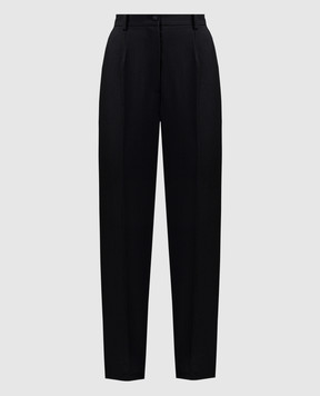 Dolce&Gabbana Черные брюки с шерстью FTAM0TFU28J