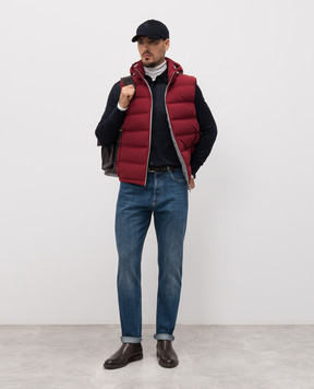 Brunello Cucinelli Синие джинсы с эффектом потертости M241PO1090