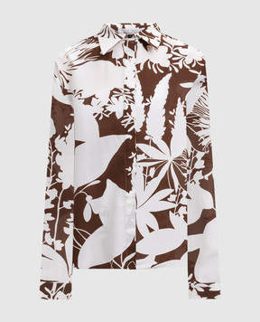 Michael Kors Блуза із шовку Shadow в квітковий принт EWA7250378