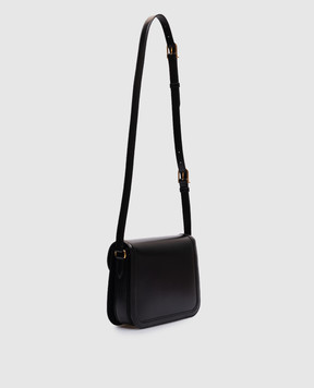 Valentino Черная кожаная сумка-мессенджер с логотипом 6W2B0R15UHF