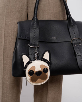 Max Mara Weekend Бежевый кожаный брелок для ключей SETA SETA