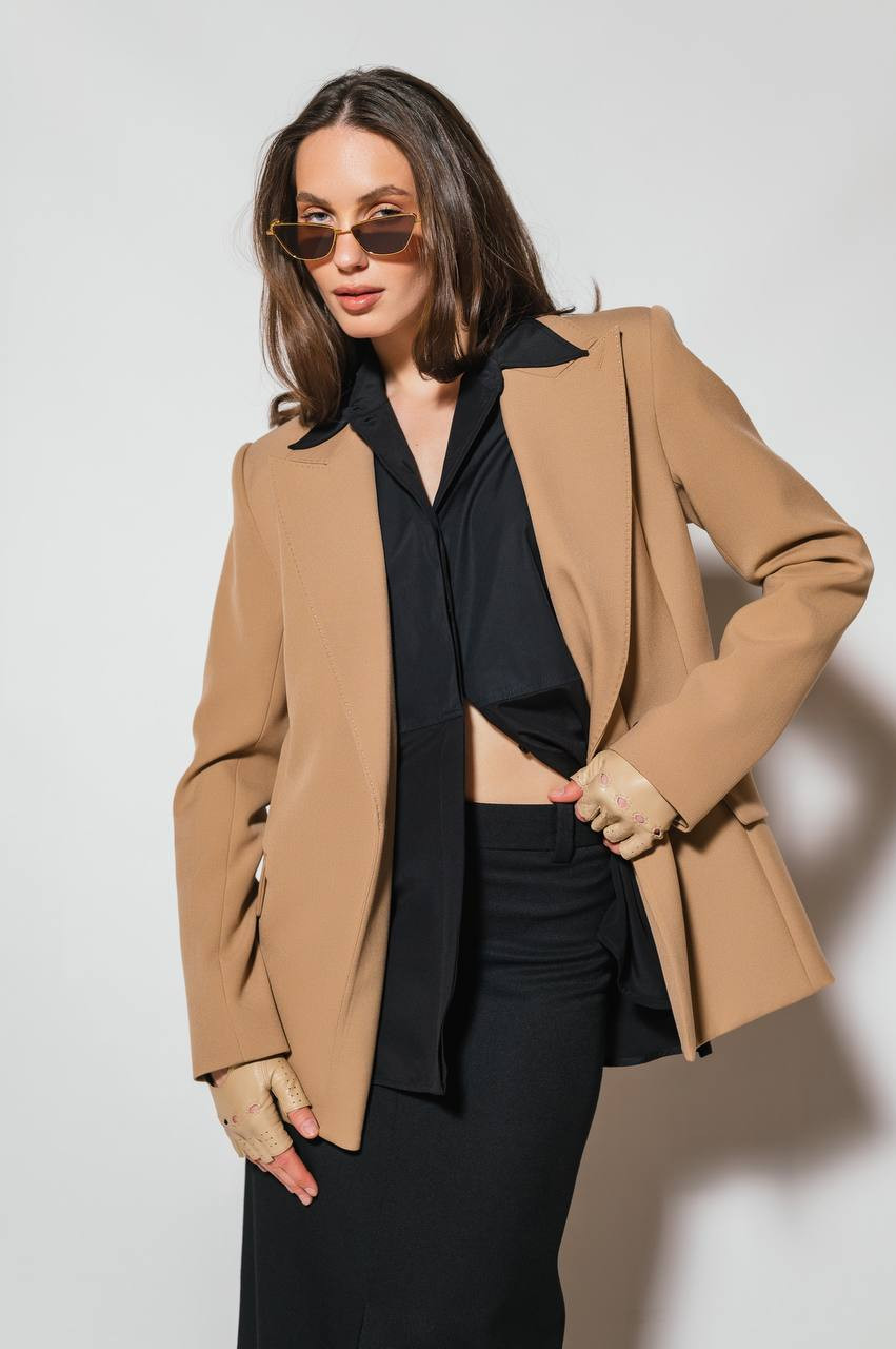 Victoria Beckham - Черная блуза из шелка 1124WSH005239A купить в