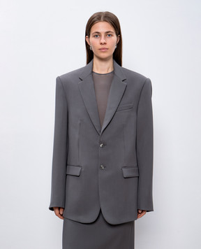WARDROBE.NYC Сірий жакет з вовни W4042PCW