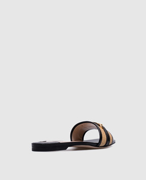 Tom Ford Черные кожаные шлепанцы WITNEY W3523TRA004G