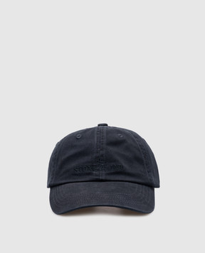 Stone Island Голубая кепка с вышивкой логотипа K1S159100002S0106
